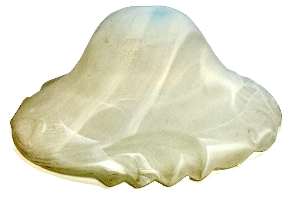 Antique Vintage Glass Lamp Shade for Floor Lamp, Alabaster Torchiere Lamp Shade